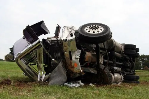 Semi Rollover at Soda Springs Blocks Interstate
