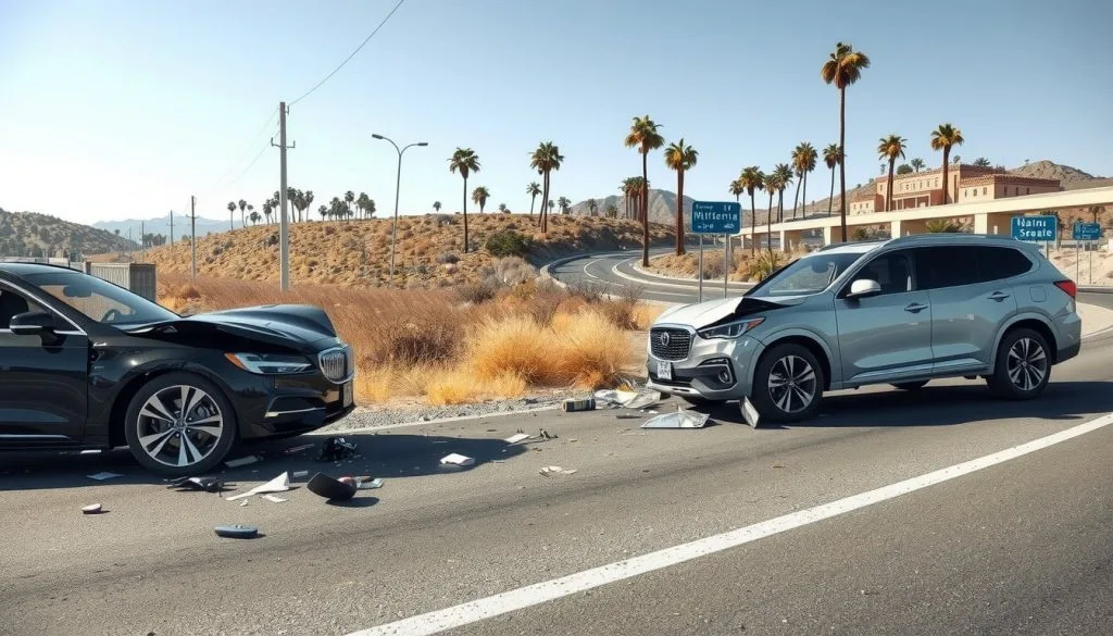 car accident scene