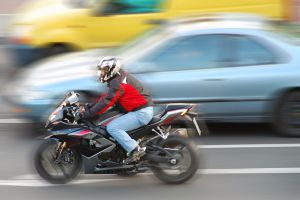 Practicing Careful Motorcycle Lane Splitting