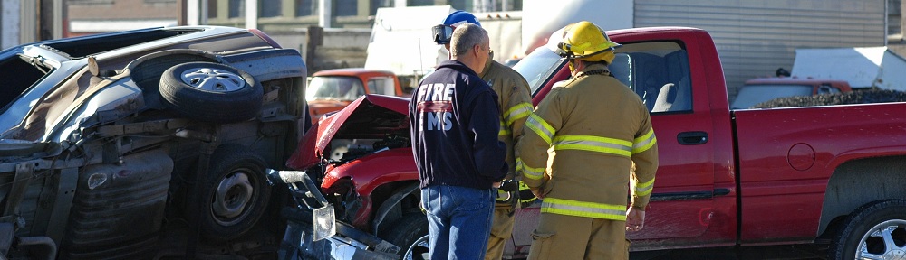 Pickup Truck Overturns During Morning Commute