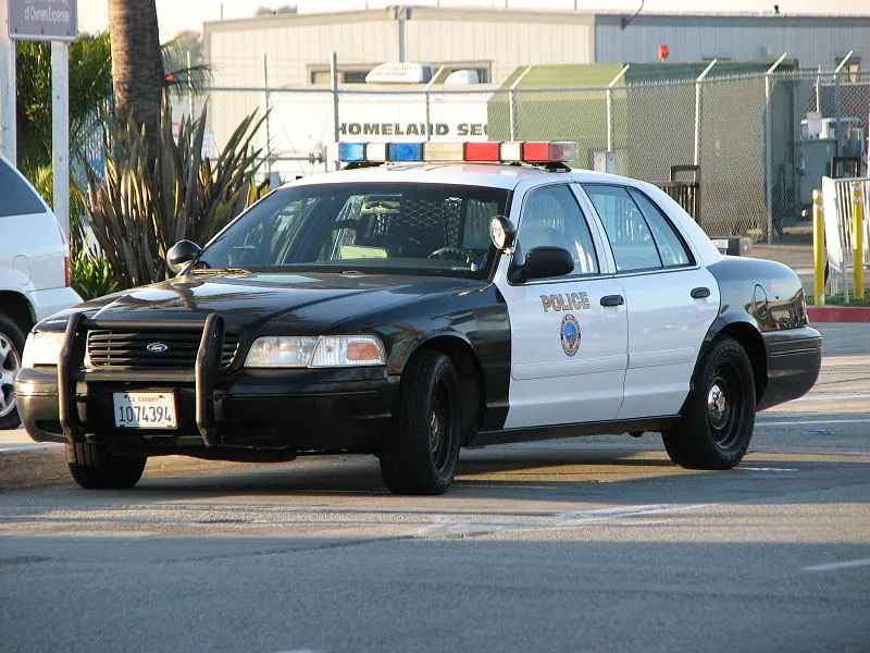 Driver Broadsides Modesto Police Car