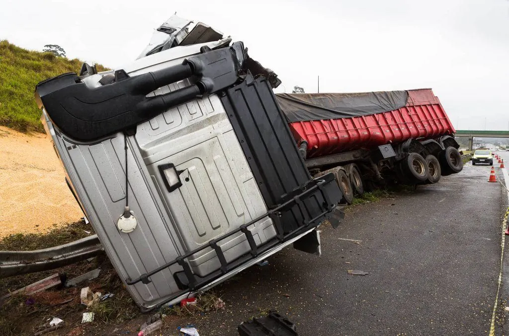 Truck Accident Causes Gravel Spill Near Merced