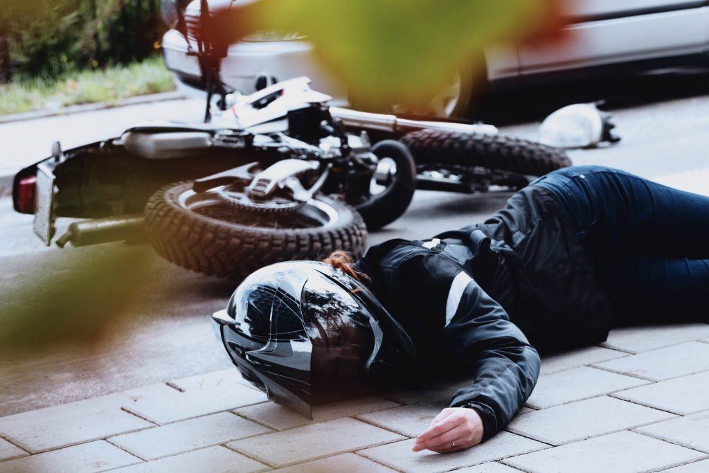 Motorcycle Caliper Injury